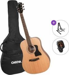 Gitara akustyczna Cascha CGA 200 Standard SET Natural Gitara akustyczna