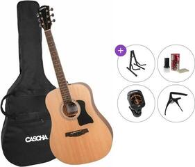 Gitara akustyczna Cascha CGA 200 Premium SET Natural Gitara akustyczna