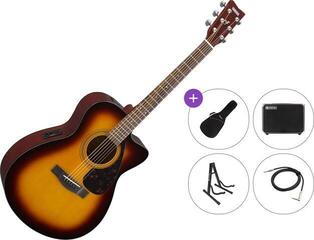 Dreadnought Elektro-Akustikgitarren Yamaha FSX 315C Premium SET Tobacco Brown Sunburst Dreadnought Elektro-Akustikgitarren
