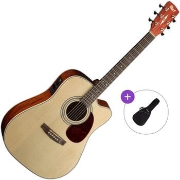 Dreadnought Elektro-Akustikgitarren Cort MR500E Basic SET Open Pore Dreadnought Elektro-Akustikgitarren - 1