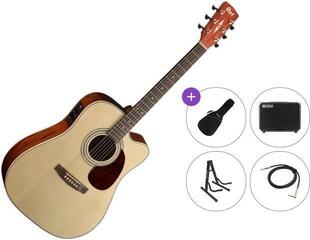 Elektroakustična dreadnought Cort MR500E Premium SET Open Pore Elektroakustična dreadnought