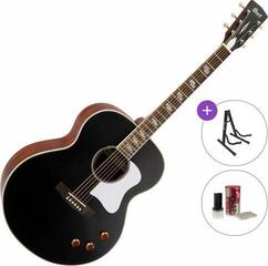 Elektroakustična jumbo Cort CJ-Retro Standard SET Vintage Black Matte Elektroakustična jumbo