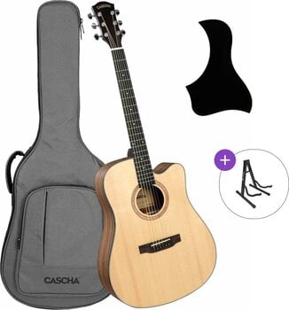 Akustikgitarre Cascha CGA300 Basic SET Natural Akustikgitarre - 1