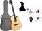 Akustična gitara Cascha CGA300 Premium SET Natural Akustična gitara