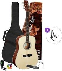 Guitare acoustique SX SD304K Basic SET Natural Matte Guitare acoustique