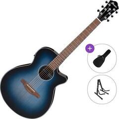 Elektro-akustična jumbo gitara Ibanez AEG50-IBH Standard SET Indigo Blue Burst Elektro-akustična jumbo gitara