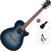 Elektro-akustična jumbo gitara Ibanez AEG50-IBH Standard SET Indigo Blue Burst Elektro-akustična jumbo gitara