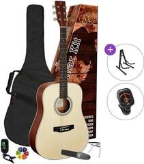 Guitare acoustique SX SD304K Standard SET Natural Matte Guitare acoustique