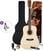 Dreadnought-kitara SX SD104LK Basic SET Natural Dreadnought-kitara