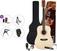 Dreadnought-kitara SX SD104LK Premium SET Natural Dreadnought-kitara