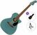 Chitarra Semiacustica Jumbo Fender Newporter Player Standard SET Tidepool Chitarra Semiacustica Jumbo