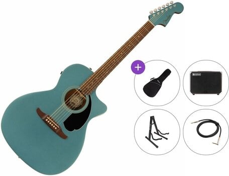 Chitarra Semiacustica Jumbo Fender Newporter Player Premium SET Tidepool Chitarra Semiacustica Jumbo - 1