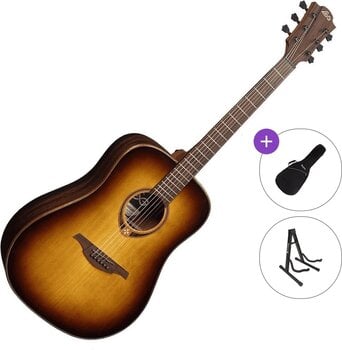 Gitara akustyczna LAG Tramontane 118 T118D Standard SET Brown Shadow Gitara akustyczna - 1