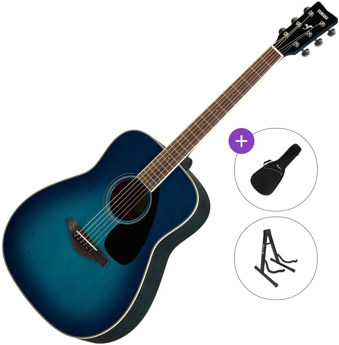 Akustična gitara Yamaha FG820 SB II Standard SET Sunset Blue Akustična gitara