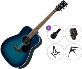 Dreadnought-kitara Yamaha FG820 SB II Premium SET Sunset Blue Dreadnought-kitara