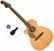 Chitarra Semiacustica Jumbo Fender Newporter Player LH Basic SET Natural Chitarra Semiacustica Jumbo