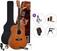 Dreadnought-kitara SX SD104KBR Premium SET Brown Dreadnought-kitara