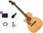 Chitarra Semiacustica Jumbo Fender Newporter Player LH Premium SET Natural Chitarra Semiacustica Jumbo