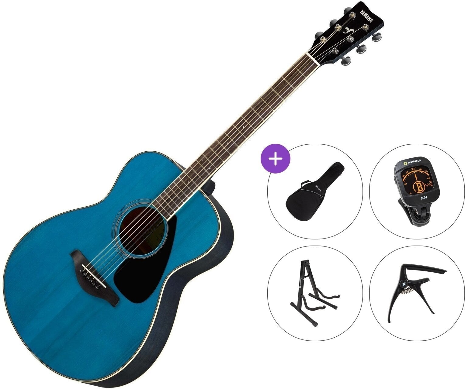 Ακουστική Κιθάρα Yamaha FS820TQII Premium SET Turquoise Ακουστική Κιθάρα
