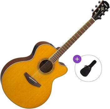 Chitarra Semiacustica Jumbo Yamaha CPX600 Basic SET Vintage Tint Chitarra Semiacustica Jumbo - 1