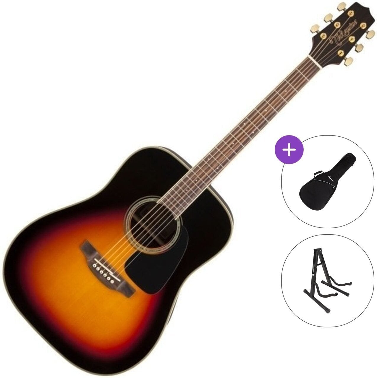 Akustikgitarre Takamine GD51 Standard SET Brown Sunburst Akustikgitarre