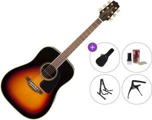 Dreadnought-gitar Takamine GD51 Premium SET Brown Sunburst Dreadnought-gitar