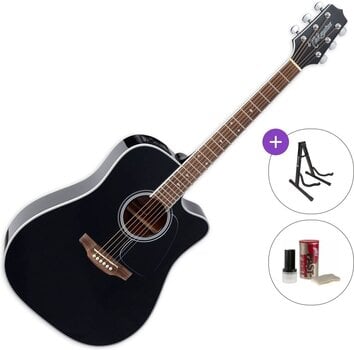 Dreadnought z elektroniką Takamine GD34CE Standard SET Black Dreadnought z elektroniką - 1
