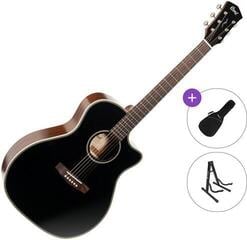 Elektroakustična jumbo Cort ESSENCE-GA4 Standard SET Black Elektroakustična jumbo