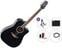 Dreadnought z elektroniką Takamine GD34CE Premium SET Black Dreadnought z elektroniką