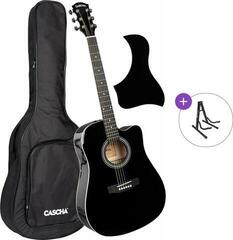 Ακουστική Κιθάρα Cascha CGA100BK Basic SET Black Ακουστική Κιθάρα