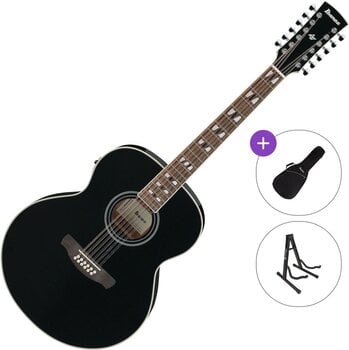 12-keelne elektroakustiline kitarr Ibanez AJ7012M1E-BK Standard SET Black 12-keelne elektroakustiline kitarr - 1