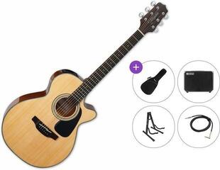 elektroakustisk gitar Takamine GF30CE Premium SET Natural elektroakustisk gitar
