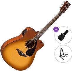 Chitară electro-acustică Dreadnought Yamaha FGX800C Standard SET Sand Burst Chitară electro-acustică Dreadnought