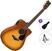 Elektroakustinen kitara Yamaha FGX800C Standard SET Sand Burst Elektroakustinen kitara