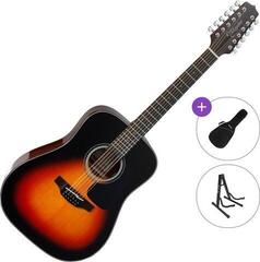 12-keelne akustiline kitarr Takamine GD30-12 Standard SET Brown Sunburst 12-keelne akustiline kitarr