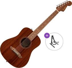 Dreadnought-kitara Fender California Standard Redondo Mini Basic SET Natural Sapele Dreadnought-kitara