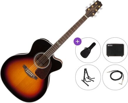 elektroakustisk guitar Takamine GJ72CE Premium SET Brown Sunburst elektroakustisk guitar - 1