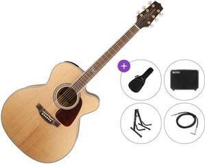 elektroakustisk gitar Takamine GJ72CE Premium SET Natural elektroakustisk gitar