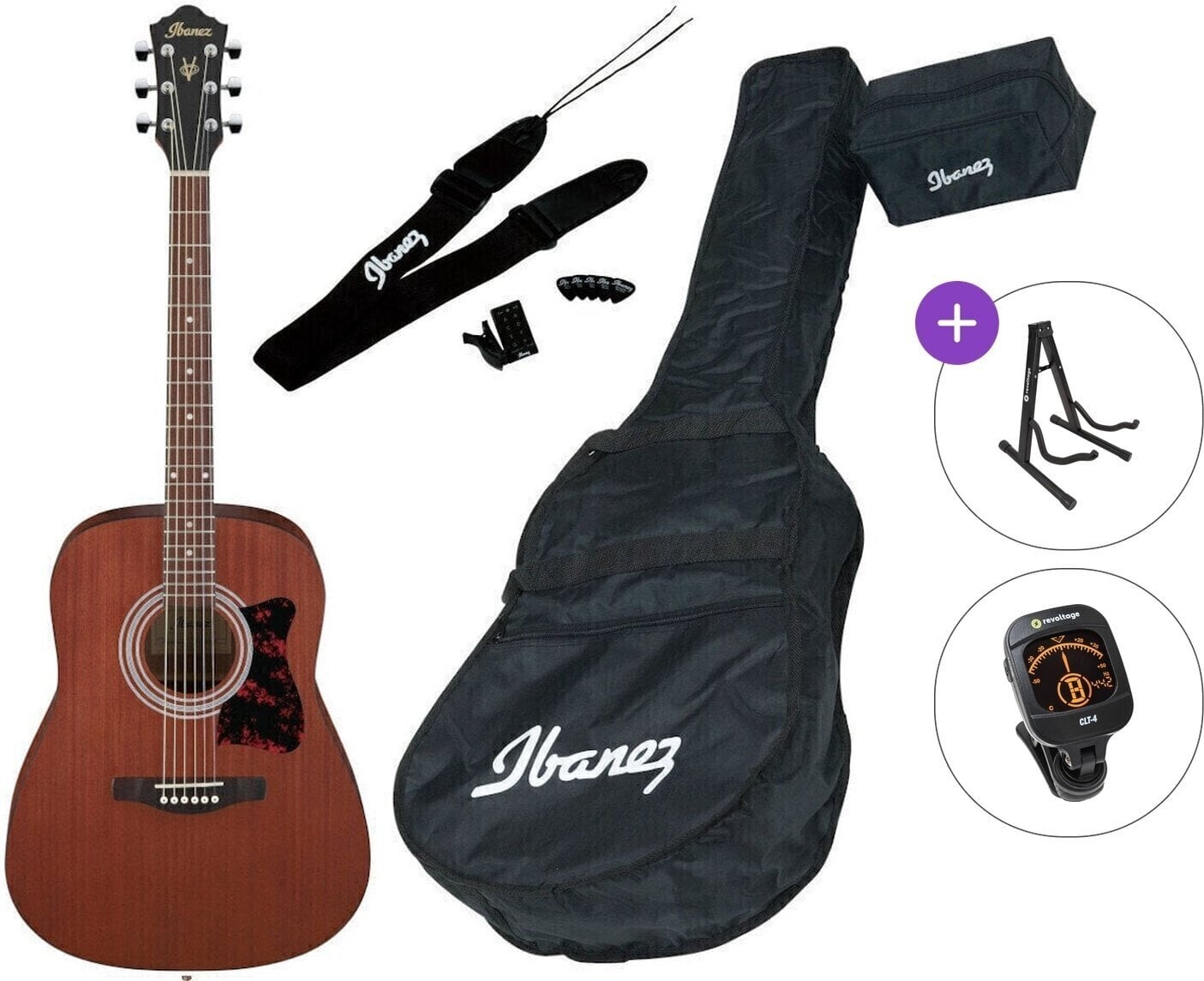 Ακουστική Κιθάρα Ibanez V54NJP Pack Standard SET Open Pore Natural Ακουστική Κιθάρα