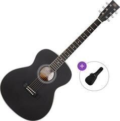 Folk-kitara SX SO104 Basic SET Matte Black Folk-kitara