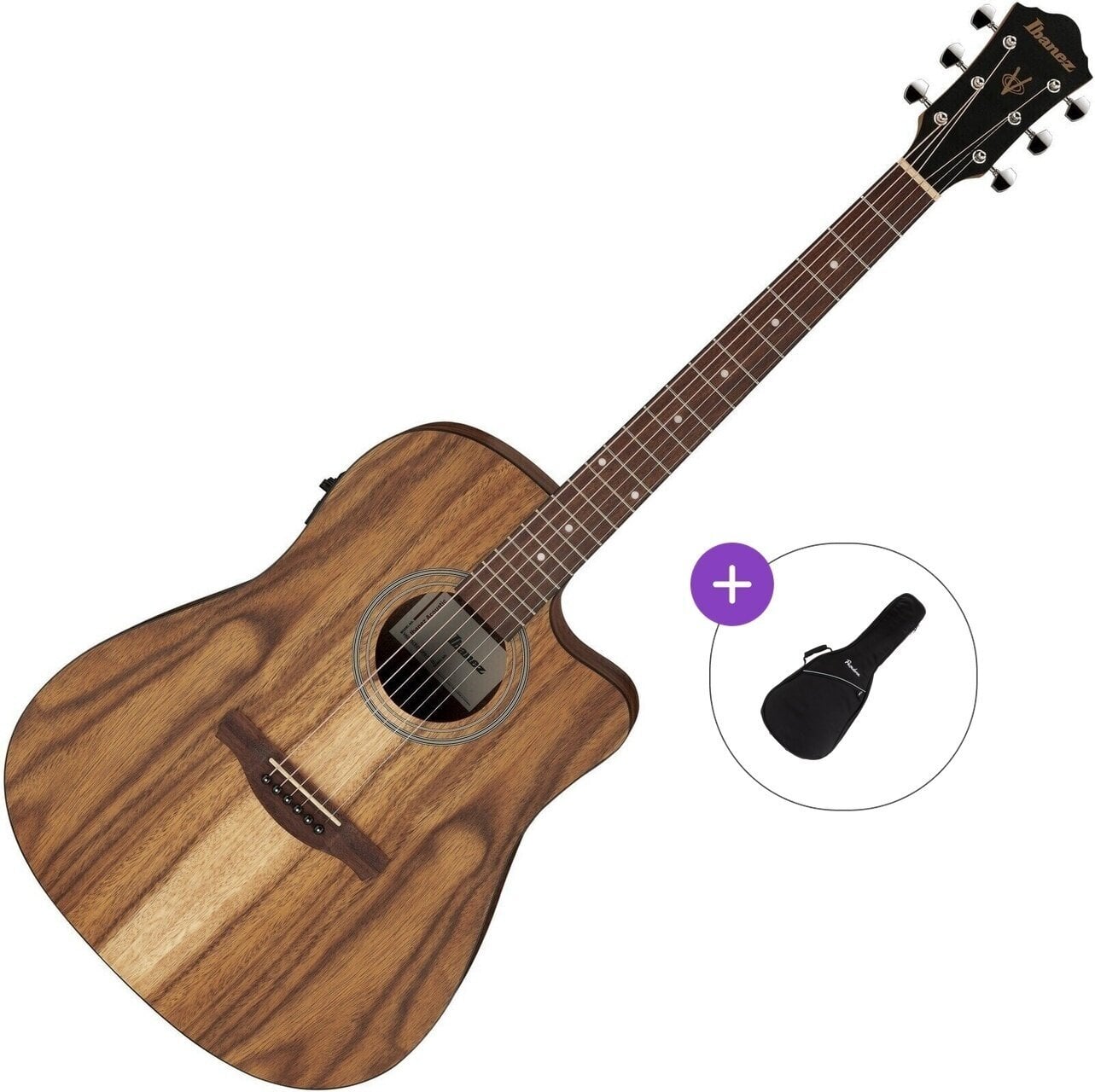 guitarra eletroacústica Ibanez V40WSCE-OPB Basic SET Open Pore Brown guitarra eletroacústica