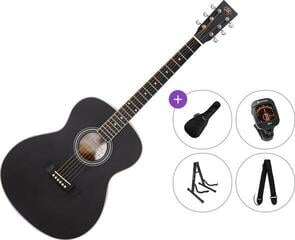 Folk-kitara SX SO104 Premium SET Matte Black Folk-kitara