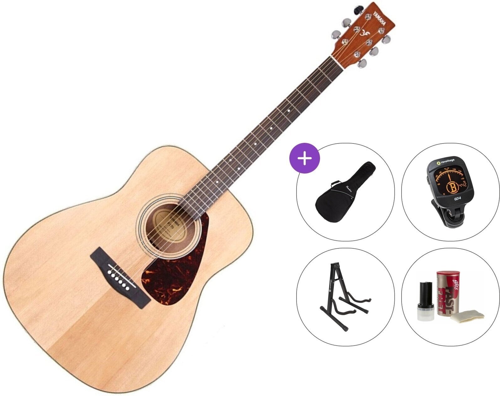 Dreadnought-kitara Yamaha F370 Premium SET Natural Dreadnought-kitara