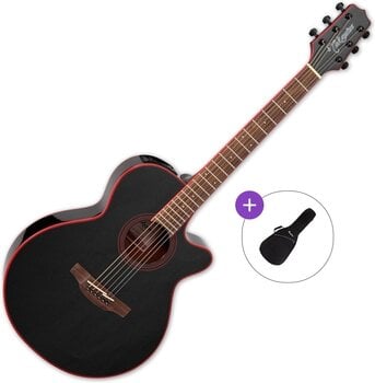 Chitarra Semiacustica Jumbo Takamine GF49CE CB Basic SET Cosmic Black Sparkle Chitarra Semiacustica Jumbo - 1
