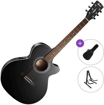 Elektro-akustična jumbo gitara Cort SFX-ME Standard SET Black Satin Elektro-akustična jumbo gitara - 1