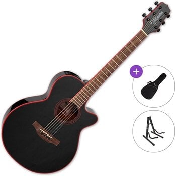 Chitarra Semiacustica Jumbo Takamine GF49CE CB Standard SET Cosmic Black Sparkle Chitarra Semiacustica Jumbo - 1