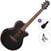 Chitarra Semiacustica Jumbo Takamine GF49CE CB Standard SET Cosmic Black Sparkle Chitarra Semiacustica Jumbo