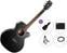 Elektro-akustična jumbo gitara Cort SFX-ME Premium SET Black Satin Elektro-akustična jumbo gitara