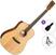 Akustikgitarre Cort EARTH 60 Standard SET Natural Gloss Akustikgitarre