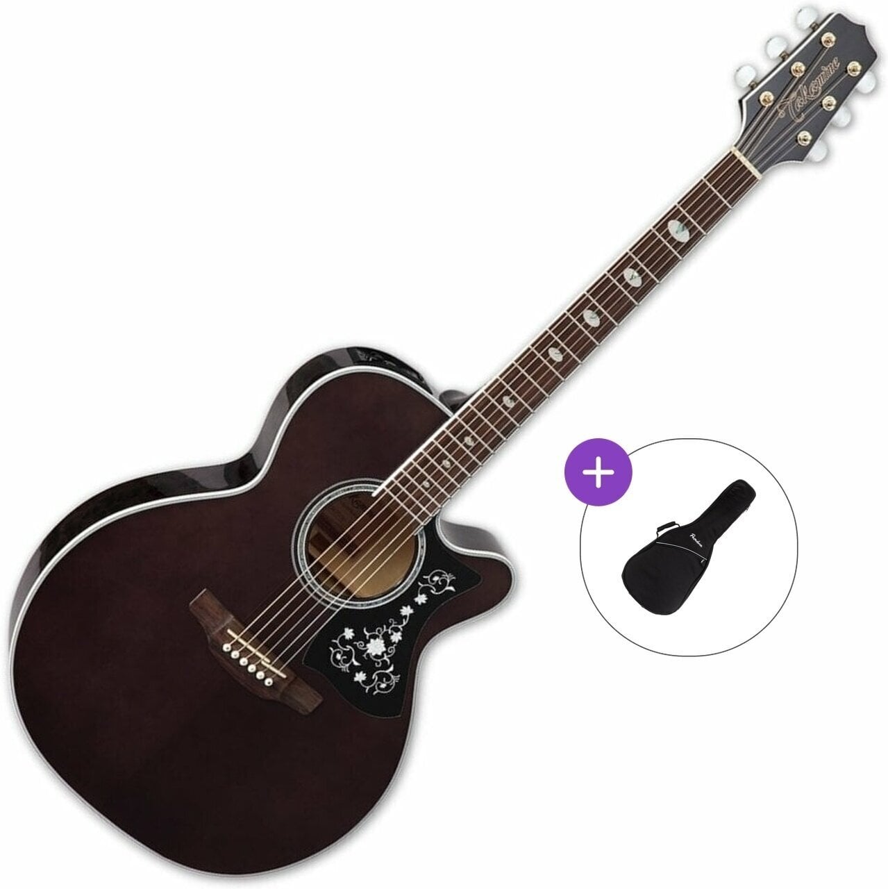elektroakustiline kitarr Takamine GN75CE Basic SET Transparent Black elektroakustiline kitarr